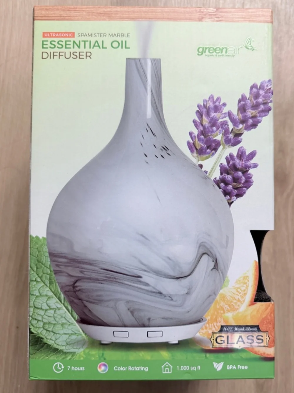 Greenair Ultrasonic Essential Oil Diffuser NEW